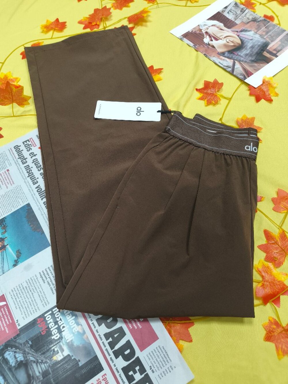 Espresso ALO Yoga XS&S Suit Up Trouser 30" Inseam Regular🌻Cool Girl Must Have😎 - Picture 4 of 7